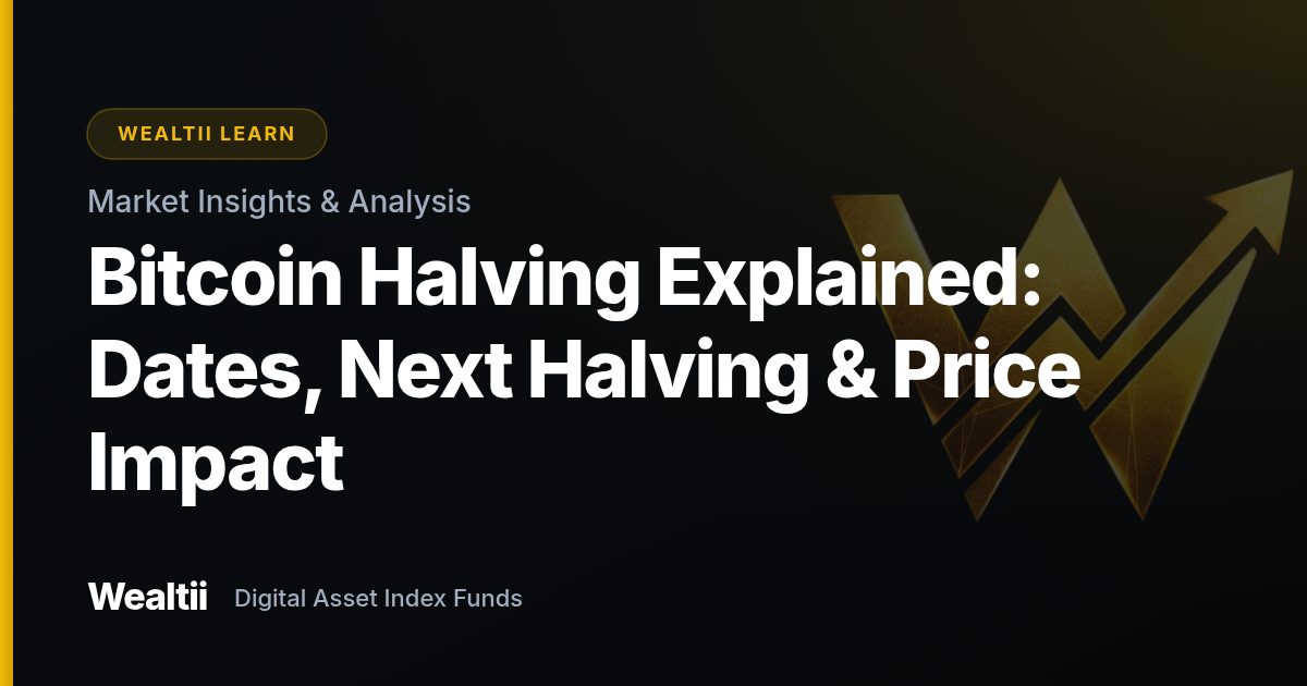 Bitcoin Halving Explained: Dates, Next Halving & Price Impact — Wealtii Learn Center