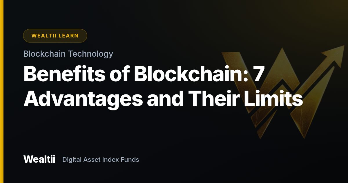 Benefits of Blockchain: 7 Advantages and Their Limits — Wealtii Learn Center