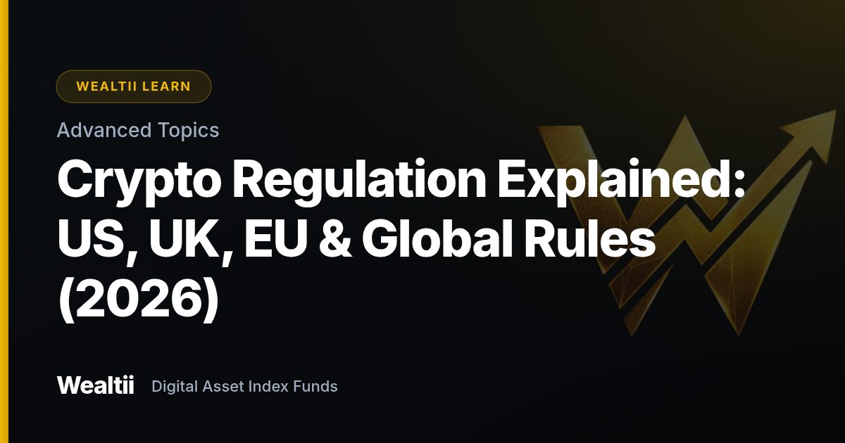 Crypto Regulation Explained: US, UK, EU & Global Rules (2026) — Wealtii Learn Center