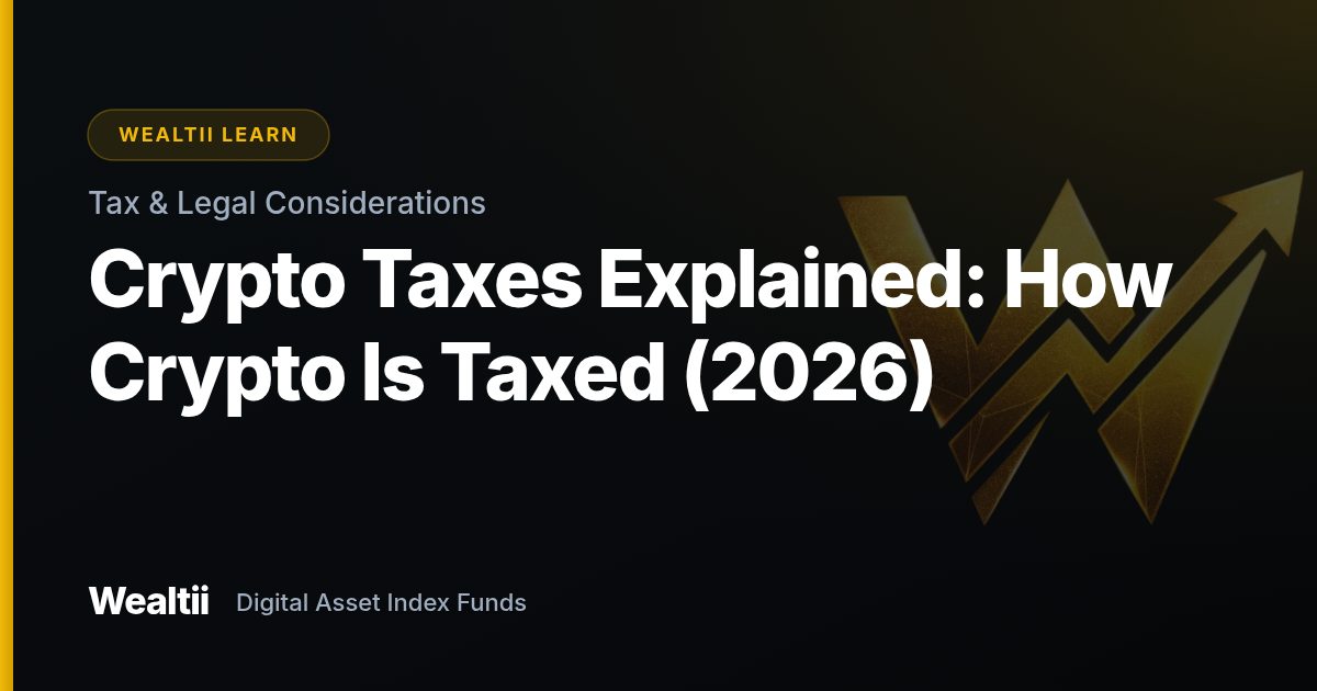 Crypto Taxes Explained: How Crypto Is Taxed (2026) — Wealtii Learn Center