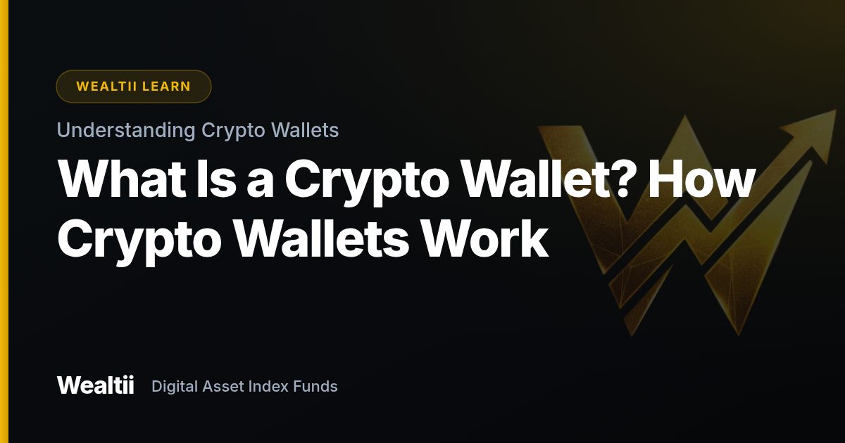 What Is a Crypto Wallet? How Crypto Wallets Work β Wealtii Learn Center