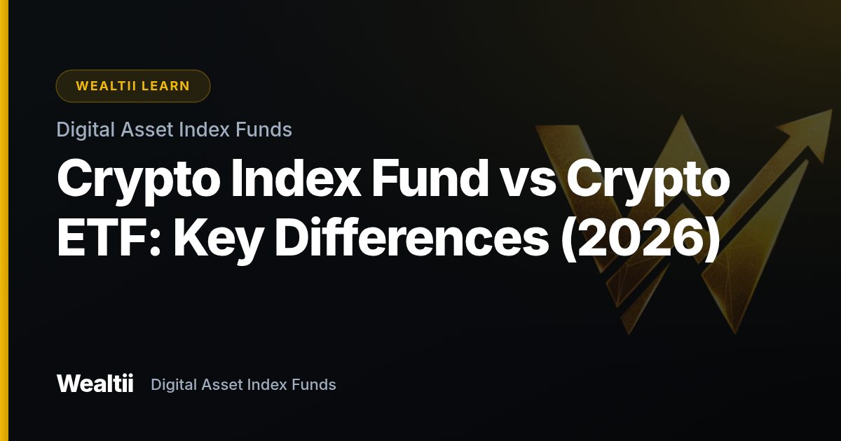 Crypto Index Fund vs Crypto ETF: Key Differences (2026) — Wealtii Learn Center