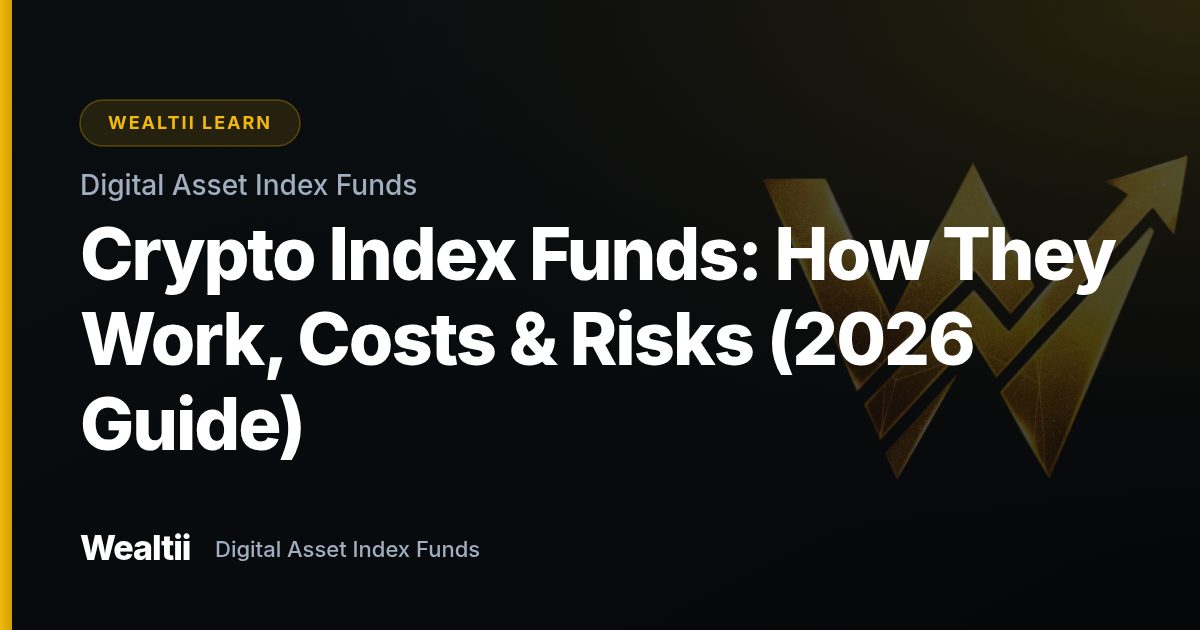 Crypto Index Funds: How They Work, Costs & Risks (2026 Guide) — Wealtii Learn Center