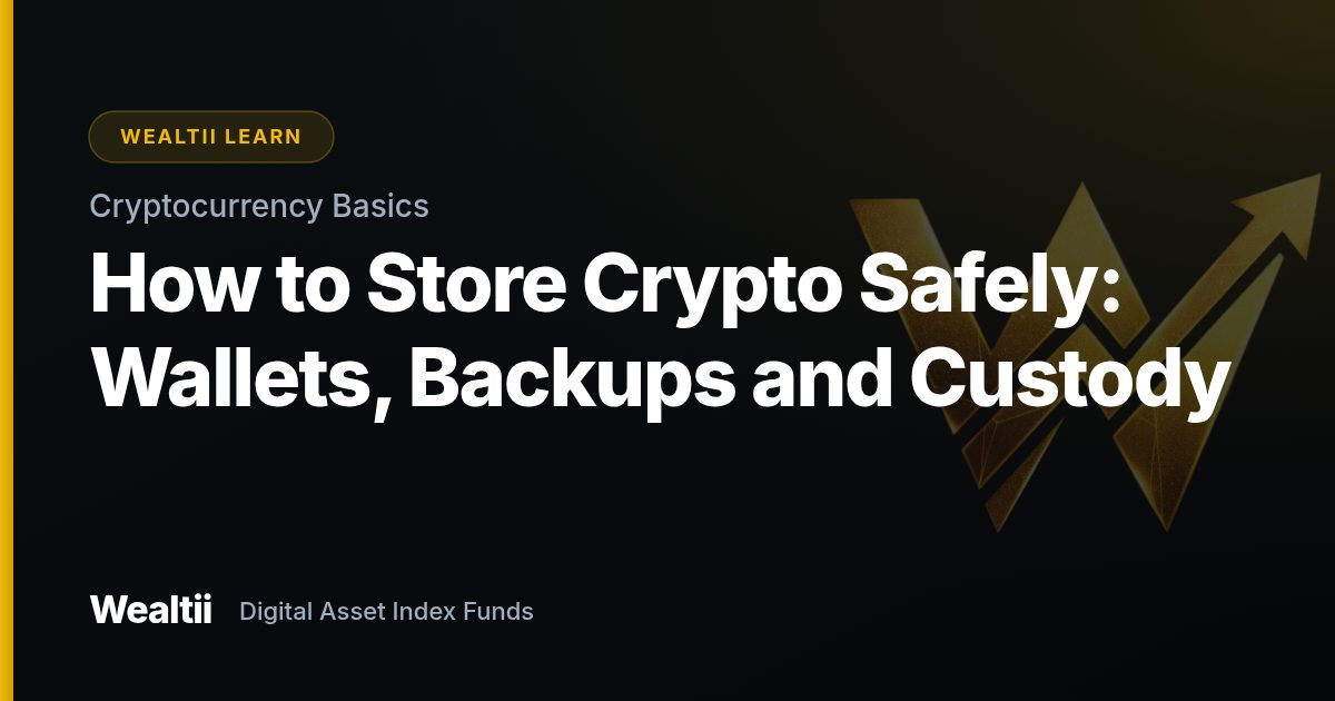 How to Store Crypto Safely: Wallets, Backups and Custody β Wealtii Learn Center