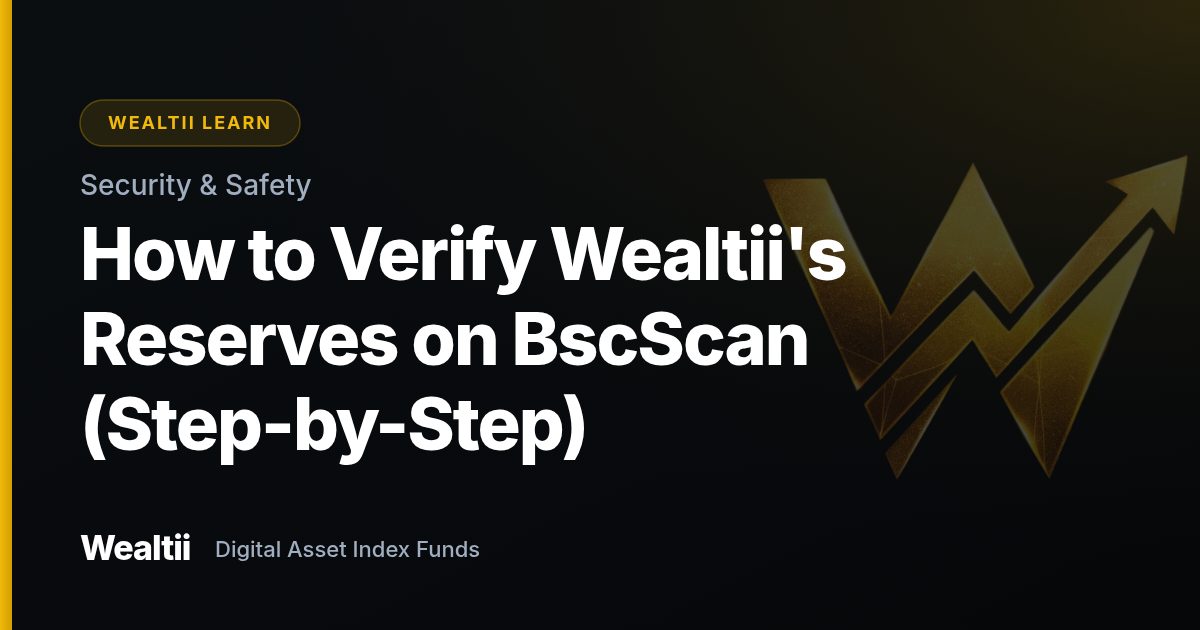 How to Verify Wealtii's Reserves on BscScan (Step-by-Step) β Wealtii Learn Center