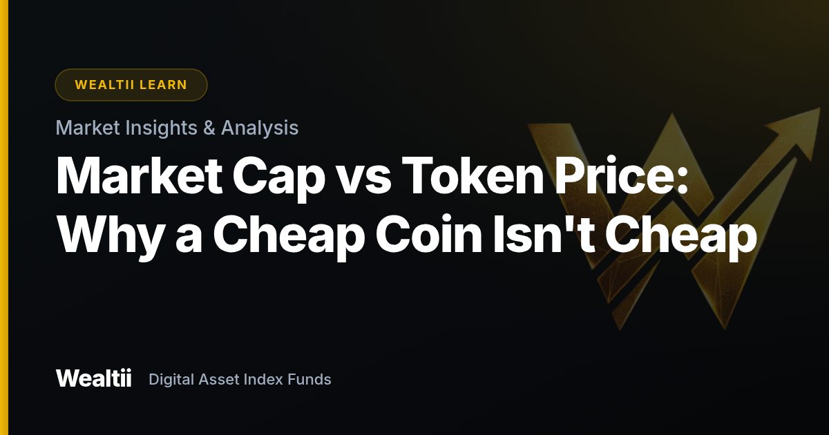 Market Cap vs Token Price: Why a Cheap Coin Isn't Cheap — Wealtii Learn Center