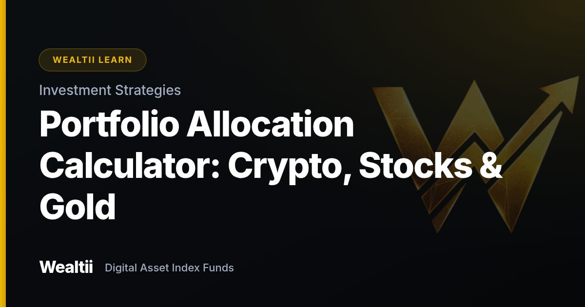 Portfolio Allocation Calculator: Crypto, Stocks & Gold β Wealtii Learn Center