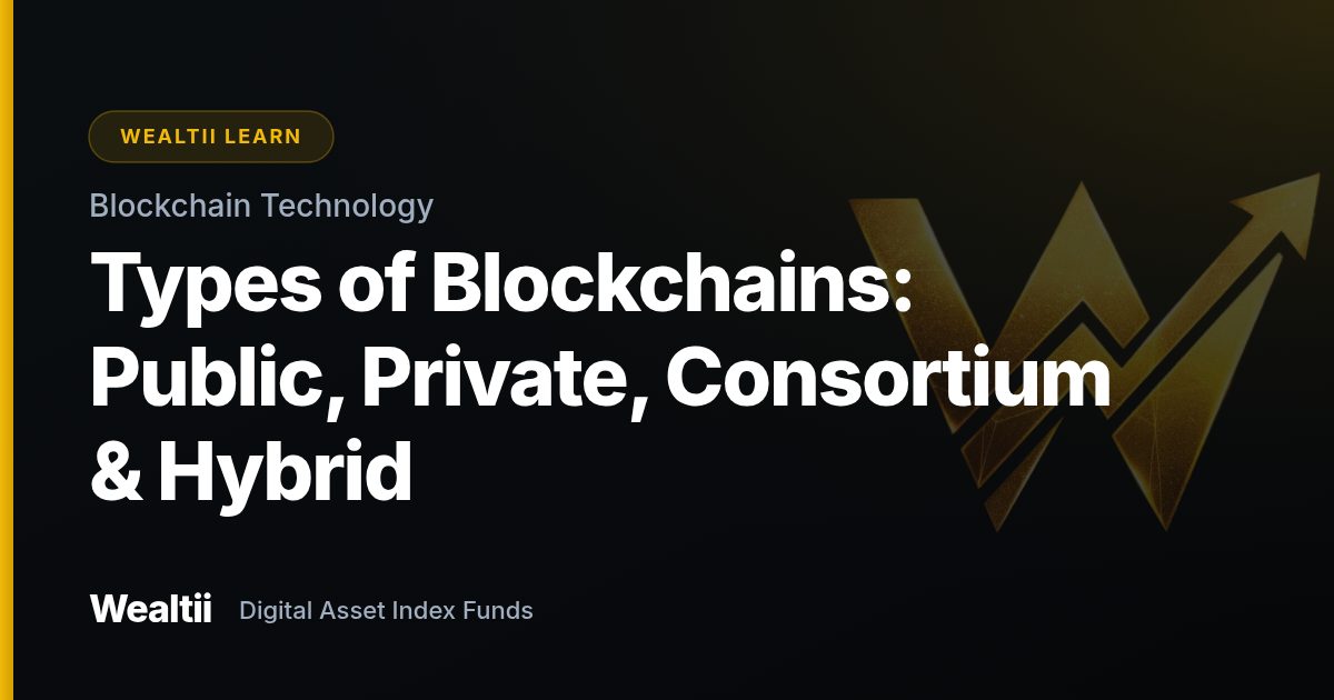 Types of Blockchains: Public, Private, Consortium & Hybrid β Wealtii Learn Center