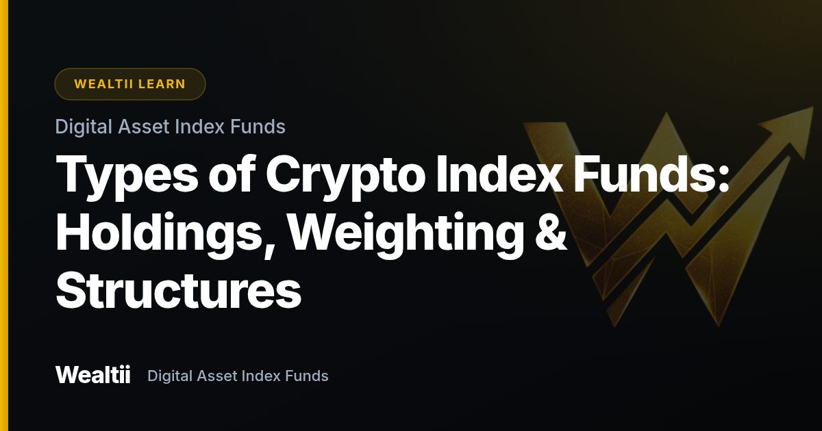 Types of Crypto Index Funds: Holdings, Weighting & Structures β Wealtii Learn Center
