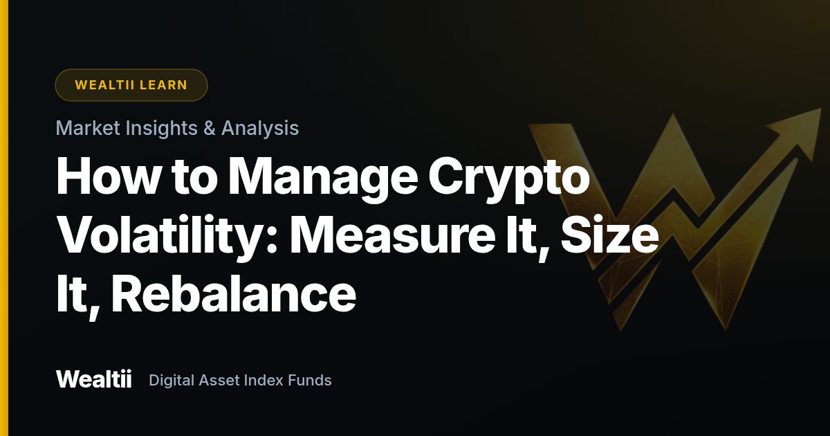 How to Manage Crypto Volatility: Measure It, Size It, Rebalance β Wealtii Learn Center
