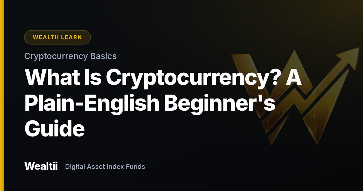 What Is Cryptocurrency? A Plain-English Beginner's Guide — Wealtii Learn Center