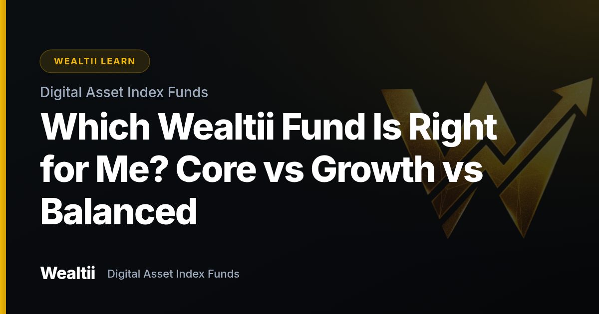 Which Wealtii Fund Is Right for Me? Core vs Growth vs Balanced β Wealtii Learn Center